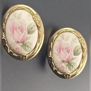 Vintage 1928 Jewelry Co. Victorian-style clip-on earrings